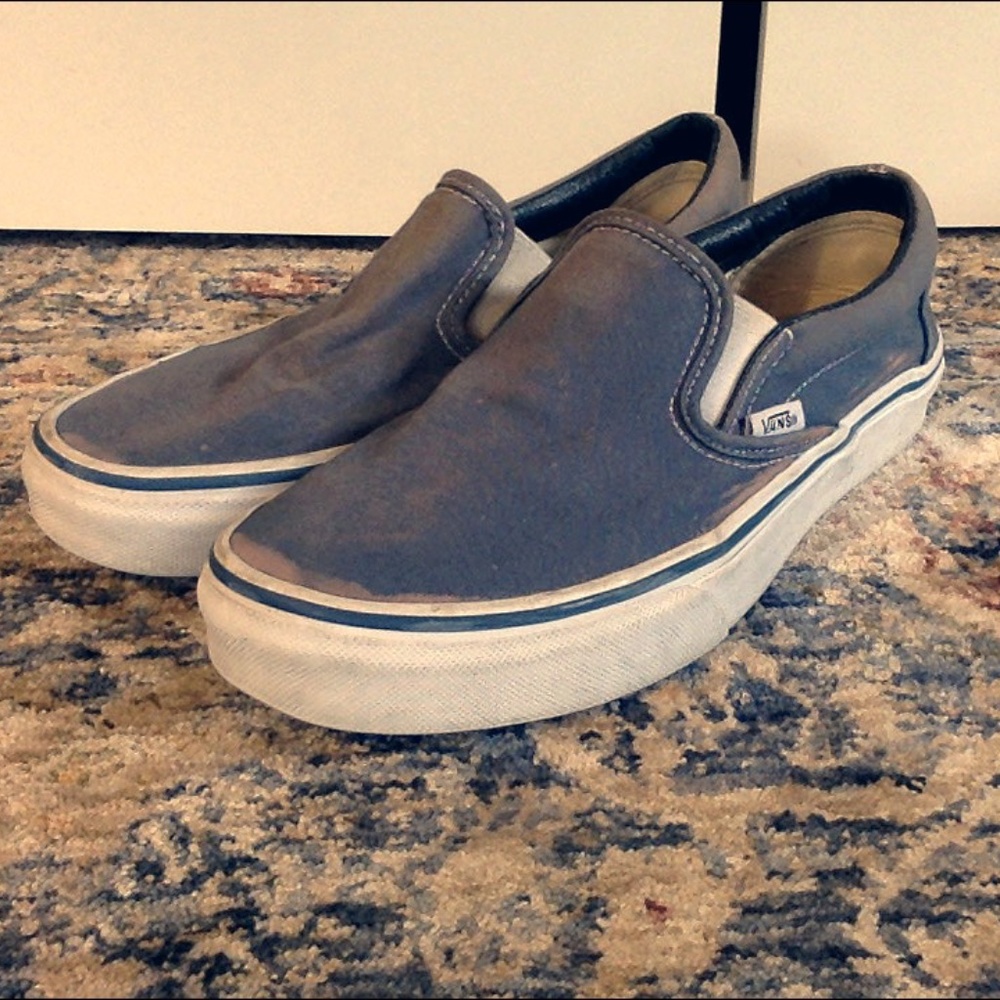 Navy Blue Vans Classic Slip-On